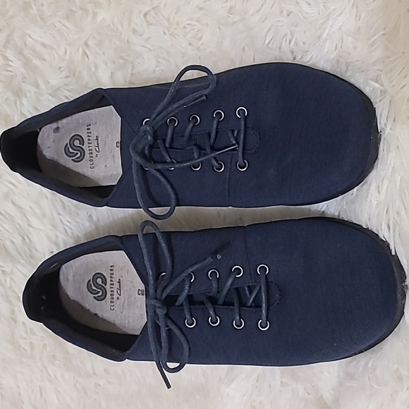 CLARKS Cloudsteppers Women's Blue Lace Up Fabrique tennis Shoe - Size 9.5 - Picture 3 of 9